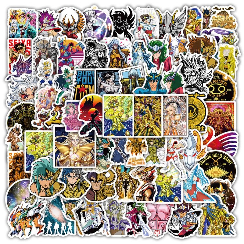 Laptop Accessories Stickers - Autocollants de dessin animé Saint Seiya,