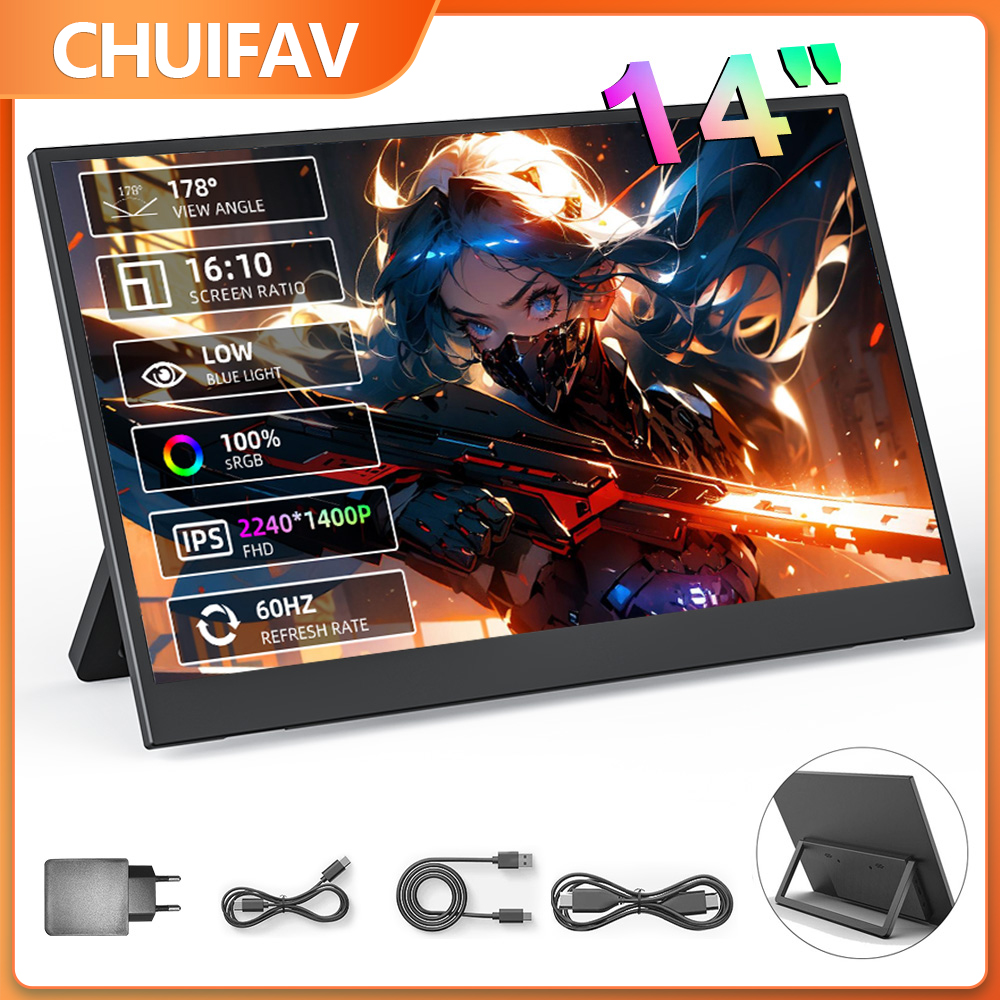 Xbox Laptop Accessories - CHUIFAV 2560*1600 Moniteur portable 15,6 pouces