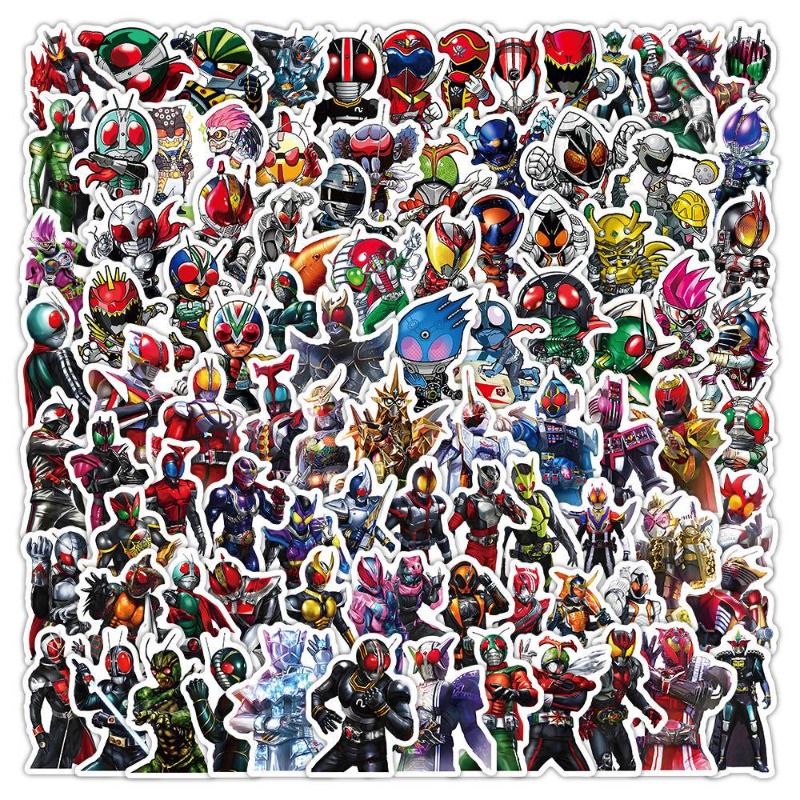Laptop Accessories Stickers - 103 autocollants esthétiques Kamen Rider, mignons,