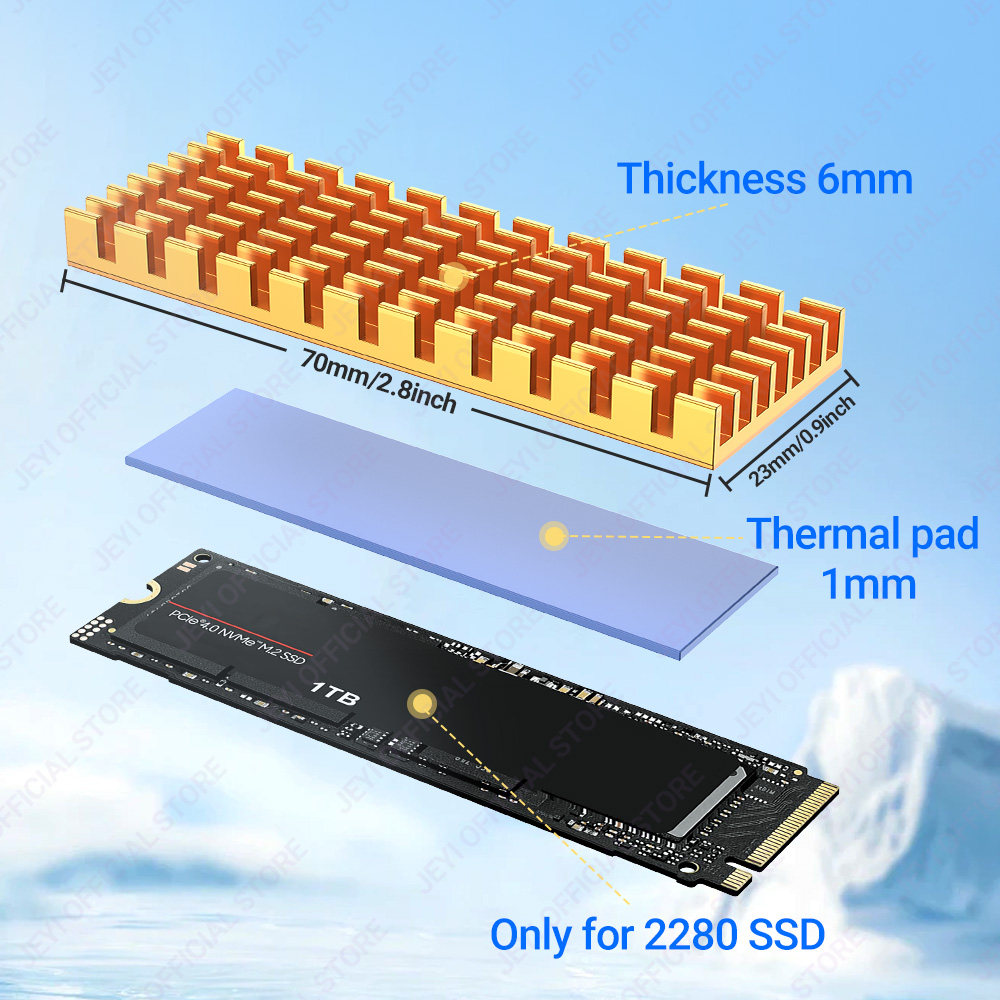 JEYI M.2 SSD dissipateur therm - Laptop Accessories Cooling Pad avis et prix