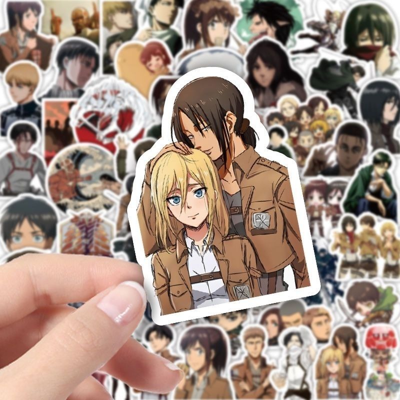 60 autocollants anime Attack o - Laptop Accessories Stickers avis et prix