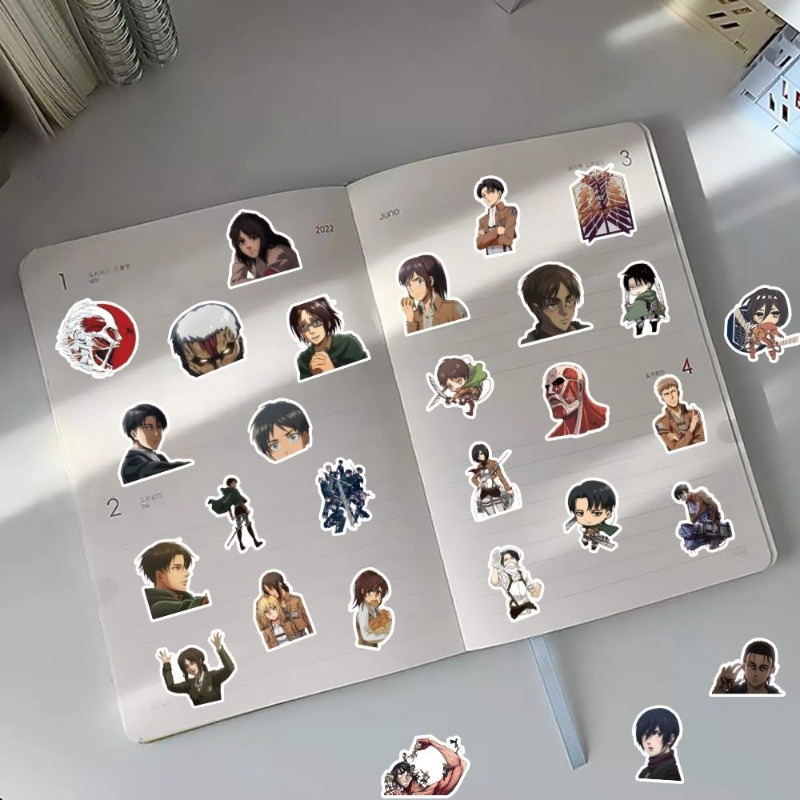 60 autocollants anime Attack o - Laptop Accessories Stickers avis et prix