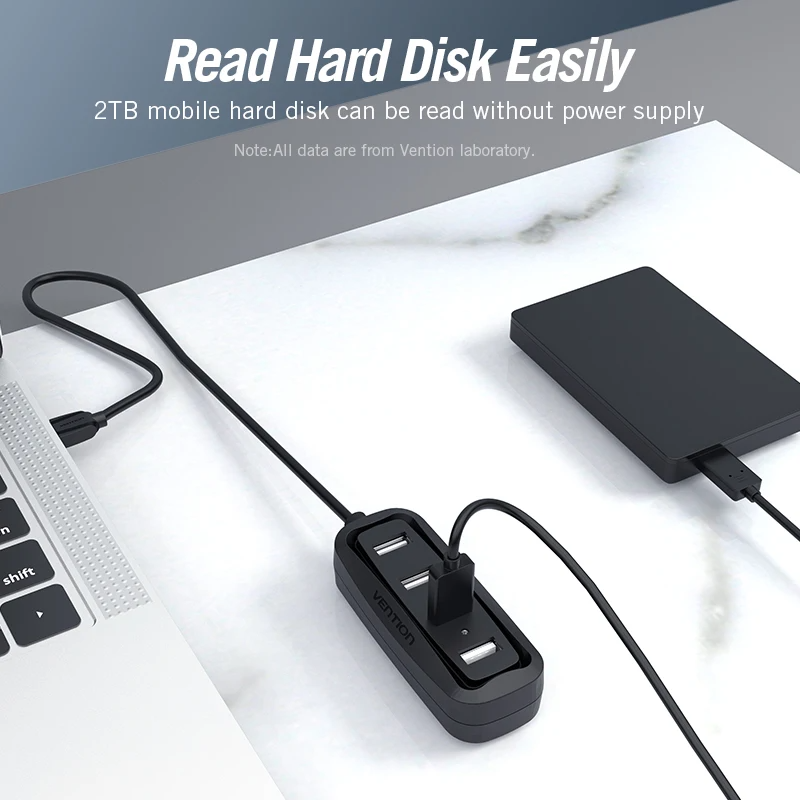 Vention USB 2.0 HUB 4 ports av - Laptop Accessories And Gadgets avis et prix