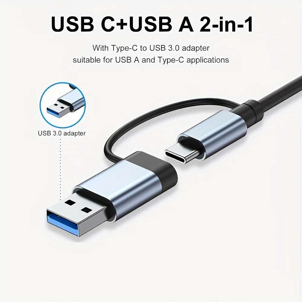 Hub USB3.0 2 en 1, 7 ports, ex - Laptop Accessories And Gadgets avis et prix
