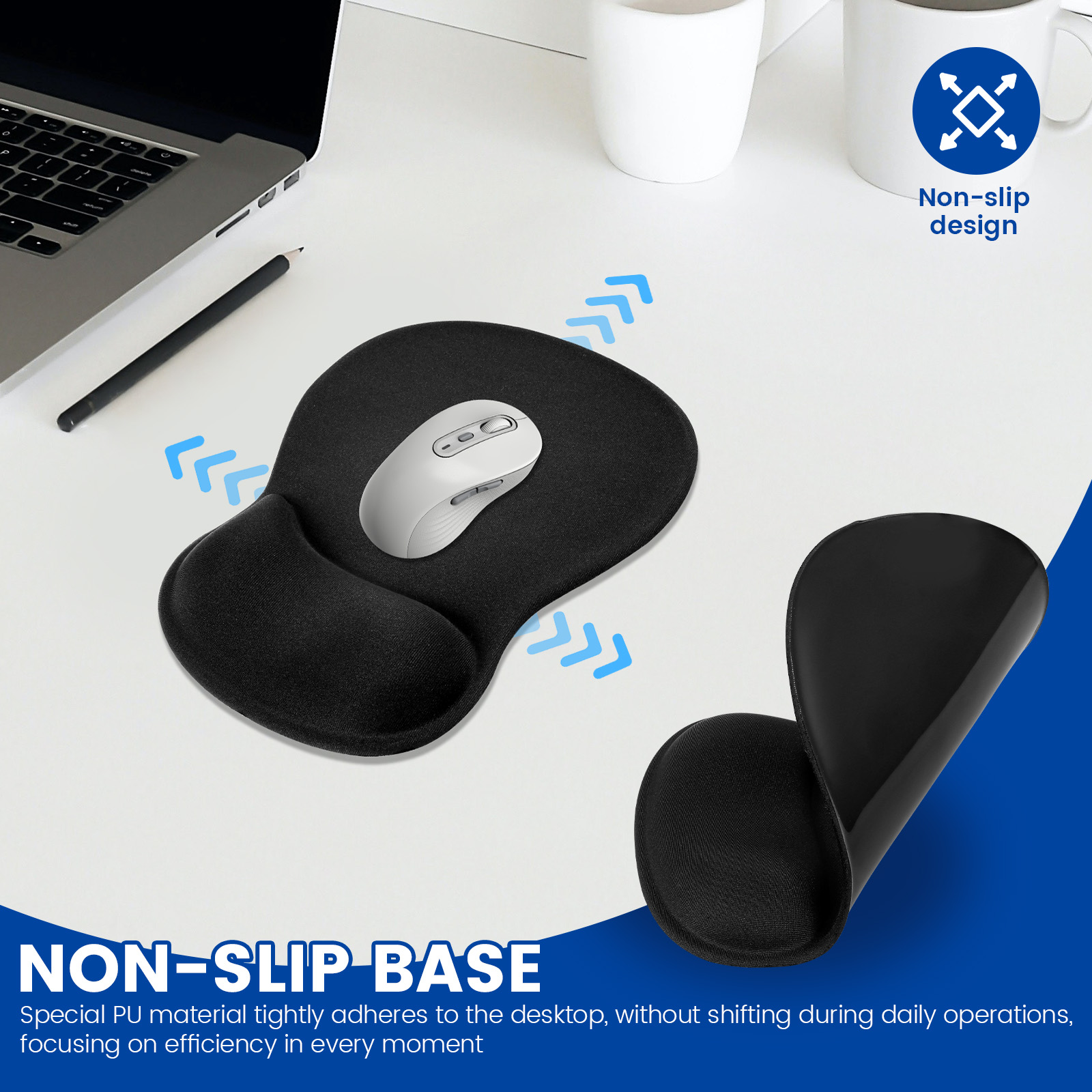1/4 pièces tapis de souris erg - Laptop Accessories For Wrist Support avis et prix