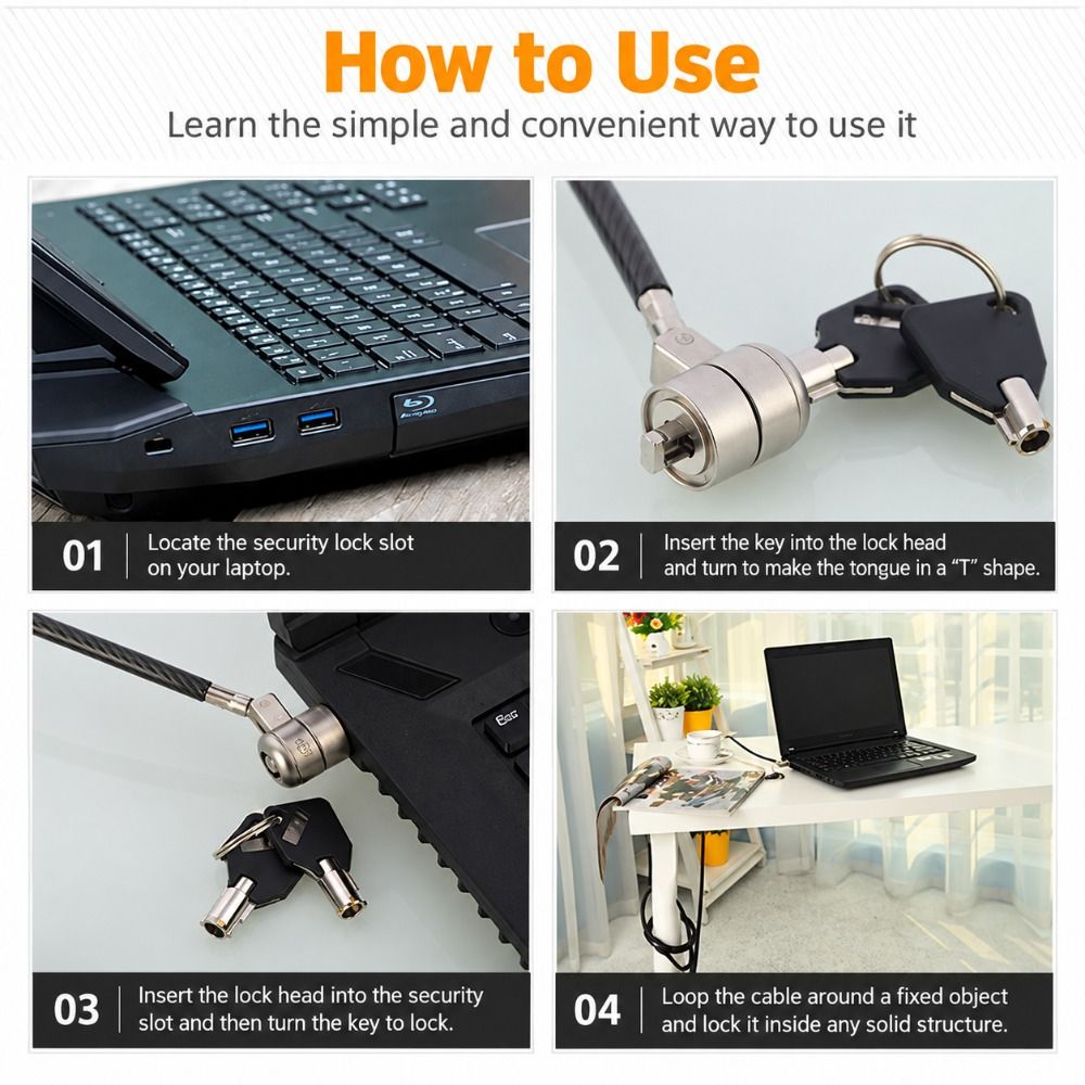 Câble de verrouillage pour ord - Laptop Lock Cable avis et prix
