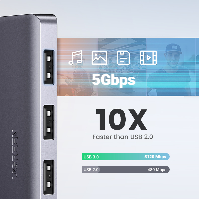 UGREEN USB HUB 4 Ports USB-A r - Xbox Laptop Accessories avis et prix