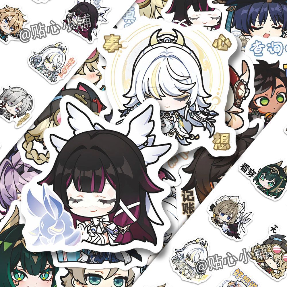 64 autocollants Genshin Impact - Laptop Accessories Stickers avis et prix