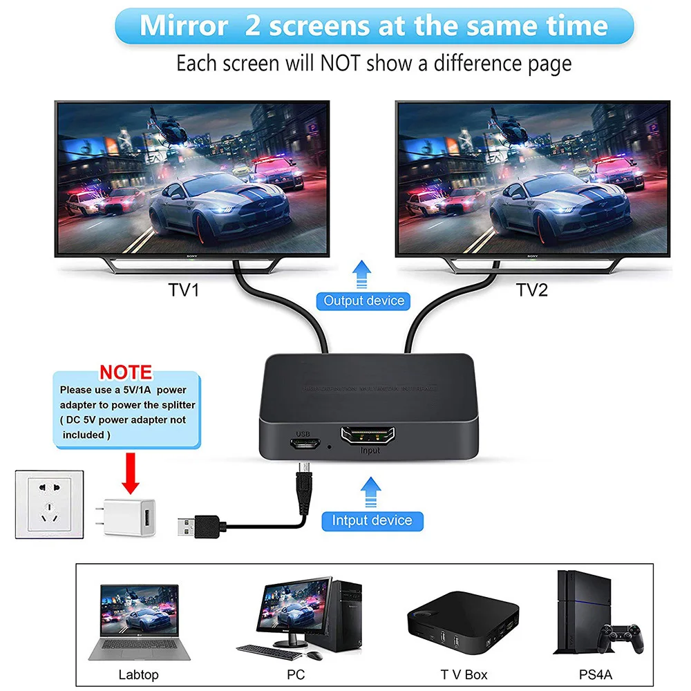 Répartiteur vidéo 1 en 2 sorti - Xbox Laptop Accessories avis et prix